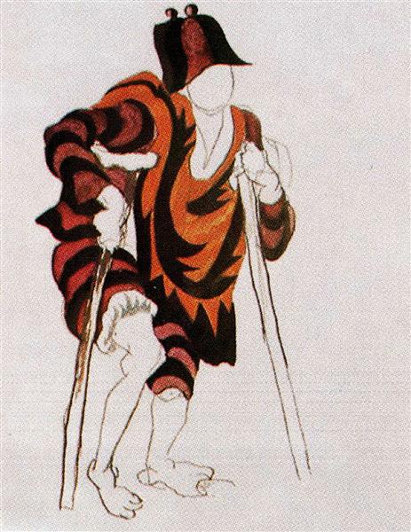 Pablo Picasso Painting Costume Design For Ballet Tricorne